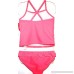 St. Tropez Girls 4 5 6 Coral Pink Tankini Swimsuit with Eyelet Trim & UPF 50 B01FWIDVQ4